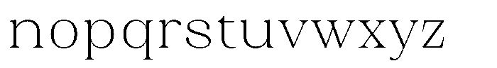 Juligraf Serif Extra Light Font LOWERCASE