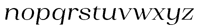 Juligraf Serif Italic Font LOWERCASE