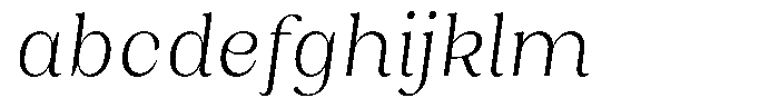 Juligraf Serif Light Condensed Italic FONT