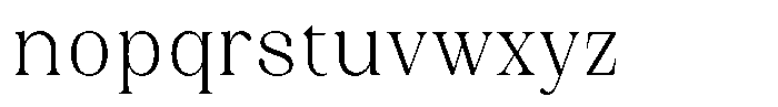 Juligraf Serif Light Condensed Font LOWERCASE