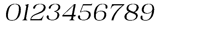 Juligraf Serif Light Exp Italic Font OTHER CHARS