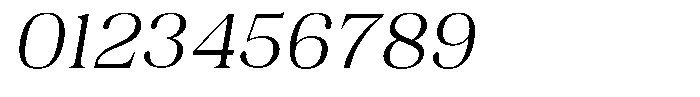 Juligraf Serif Light Sem Exp Italic Font OTHER CHARS