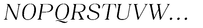 Juligraf Serif Light Sem Exp Italic Font UPPERCASE