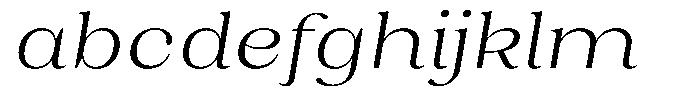 Juligraf Serif Light Sem Exp Italic FONT