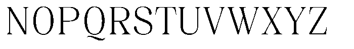Juligraf Serif Light Semi Condensed Font UPPERCASE