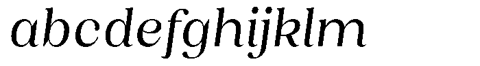 Juligraf Serif Medium Condensed Italic FONT