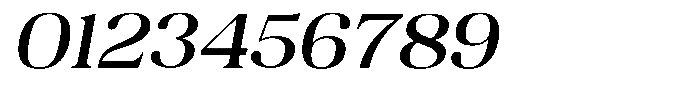 Juligraf Serif Medium Exp Italic Font OTHER CHARS