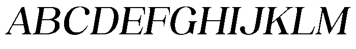 Juligraf Serif Medium Sem Exp Italic Font UPPERCASE