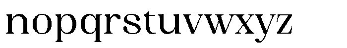 Juligraf Serif Medium Semi Condensed Font LOWERCASE