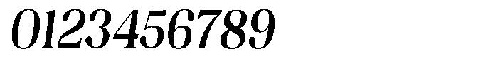 Juligraf Serif Sem Bold Condensed Italic Font OTHER CHARS