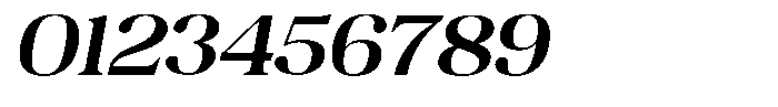 Juligraf Serif Sem Bold Exp Italic Font OTHER CHARS
