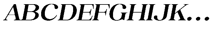 Juligraf Serif Sem Bold Exp Italic Font UPPERCASE