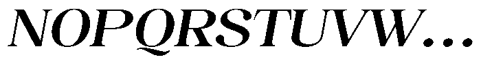 Juligraf Serif Sem Bold Exp Italic Font UPPERCASE