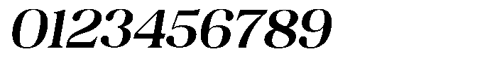 Juligraf Serif Sem Bold Sem Exp Italic Font OTHER CHARS