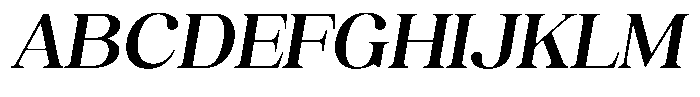 Juligraf Serif Sem Bold Sem Exp Italic Font UPPERCASE