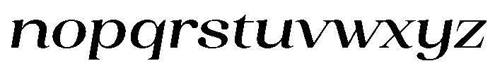 Juligraf Serif Sem Bold Sem Exp Italic Font LOWERCASE