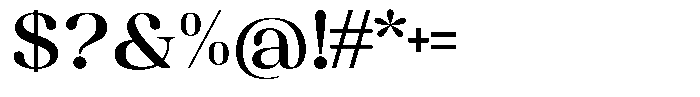 Juligraf Serif Sem Bold Sem Exp Font OTHER CHARS