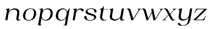 Juligraf Serif Sem Exp Italic Font LOWERCASE