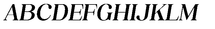 Juligraf Serif Semi Bold Italic Font UPPERCASE