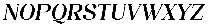 Juligraf Serif Semi Bold Italic Font UPPERCASE