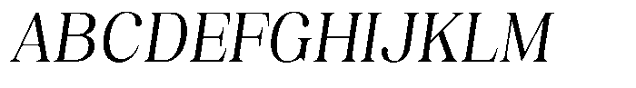Juligraf Serif Semi Condensed Italic Font UPPERCASE