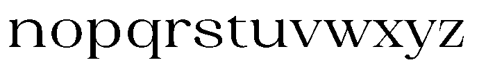 Juligraf Serif Semi Expanded Font LOWERCASE
