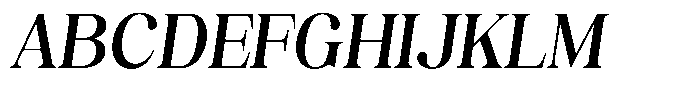 Juligraf Serif Sm Bold Sm Condensed Italic Font UPPERCASE