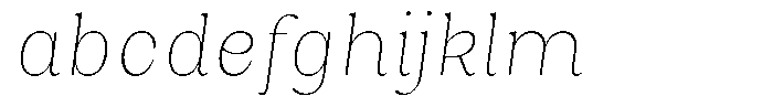 Juligraf Serif Thin Condensed Italic FONT