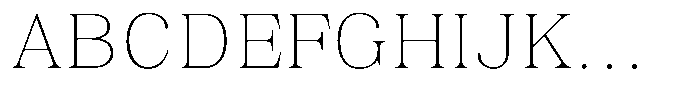 Juligraf Serif Thin Sem Exp Font UPPERCASE