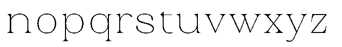 Juligraf Serif Thin Sem Exp Font LOWERCASE