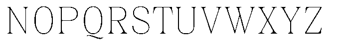 Juligraf Serif Thin Semi Condensed Font UPPERCASE