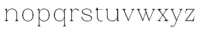 Juligraf Serif Thin Font LOWERCASE