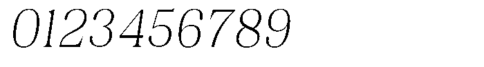 Juligraf Serif XLt Sm Condensed Italic Font OTHER CHARS