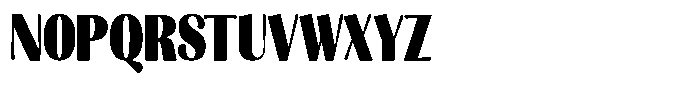 Julima Black Condensed Font UPPERCASE