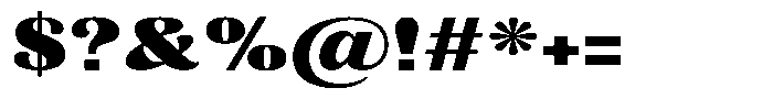 Julima Black Expanded Font OTHER CHARS