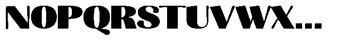 Julima Black Expanded Font UPPERCASE