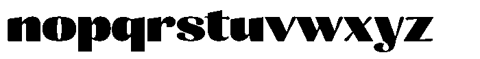 Julima Black Expanded Font LOWERCASE