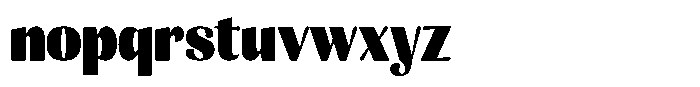Julima Black Semi Condensed Font LOWERCASE