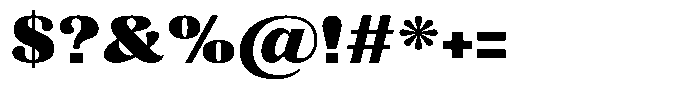 Julima Black Semi Expanded Font OTHER CHARS