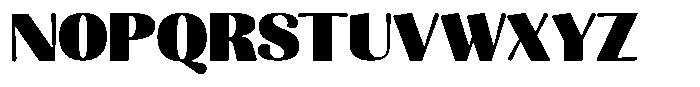 Julima Black Semi Expanded Font UPPERCASE