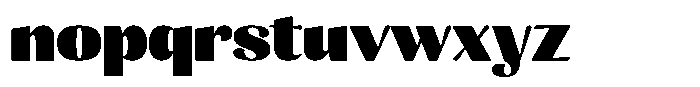 Julima Black Semi Expanded Font LOWERCASE