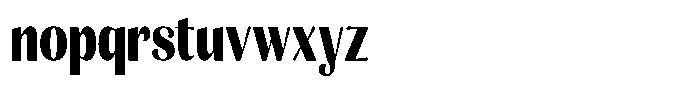Julima Bold Condensed Font LOWERCASE