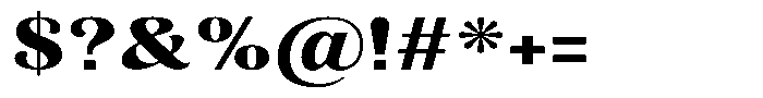 Julima Bold Expanded Font OTHER CHARS