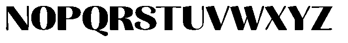 Julima Bold Expanded Font UPPERCASE