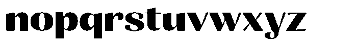 Julima Bold Expanded Font LOWERCASE