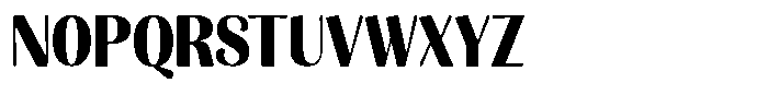 Julima Bold Semi Condensed Font UPPERCASE