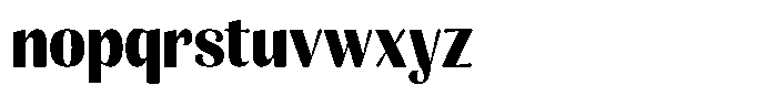 Julima Bold Semi Condensed Font LOWERCASE