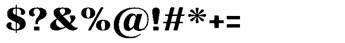 Julima Bold Semi Expanded Font OTHER CHARS