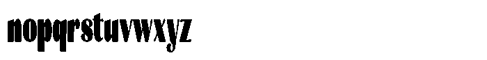 Julima Extra Black Extra Condensed Font LOWERCASE
