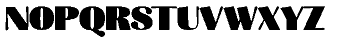 Julima Extra Black Semi Expanded Font UPPERCASE